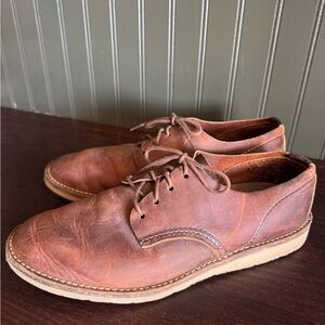 Brown Leather Men's Red Wings Heritage Shoes